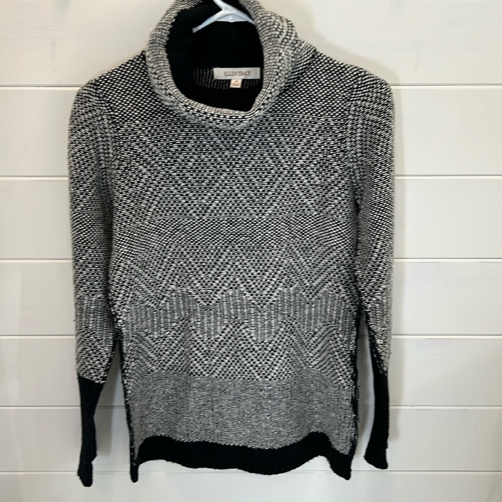 Ellen Tracy Wool Blend Turtleneck Sweater
